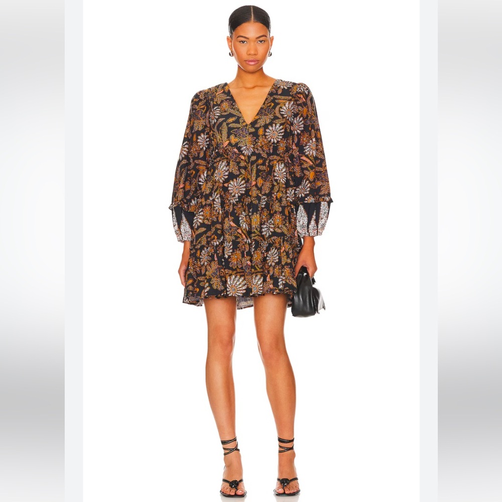 Cleobella Floral Mini Tilda Dress  Sz S